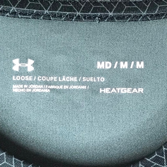 Under Armour Men's Performance Tee Patterned HeatGear Short Sleeve Crew Neck Tee - Picture 5 of 10